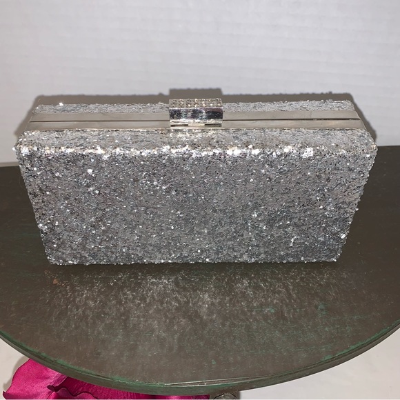 Silver Cocktail Box Purse By Camilla - Picture 11 of 16